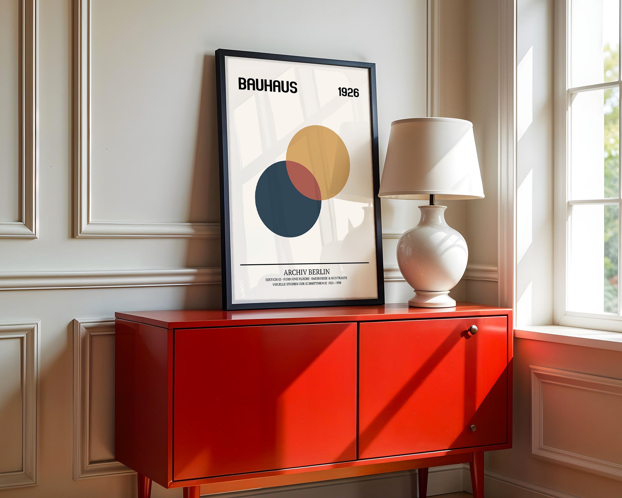 Bauhaus Kreise Geometrisch Retro