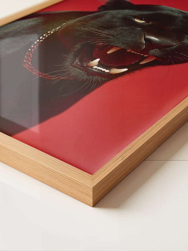 Panther rote Eleganz