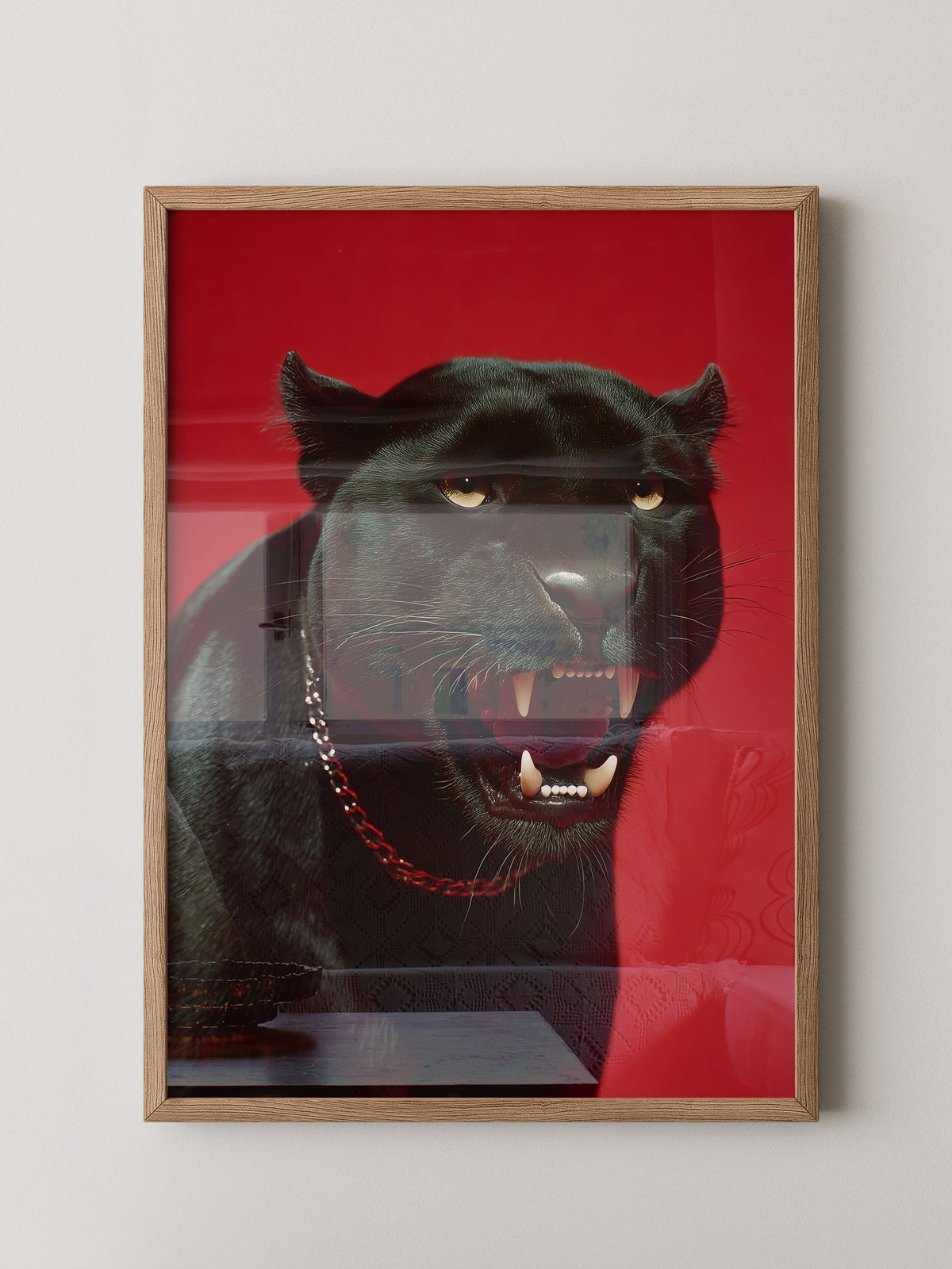 Panther rote Eleganz