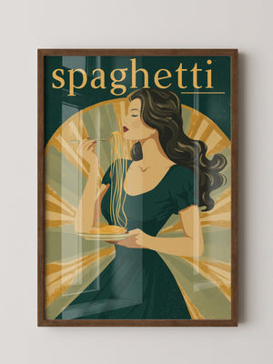 Spaghetti Genuss Retro-Design