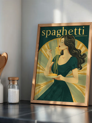 Spaghetti Genuss Retro-Design