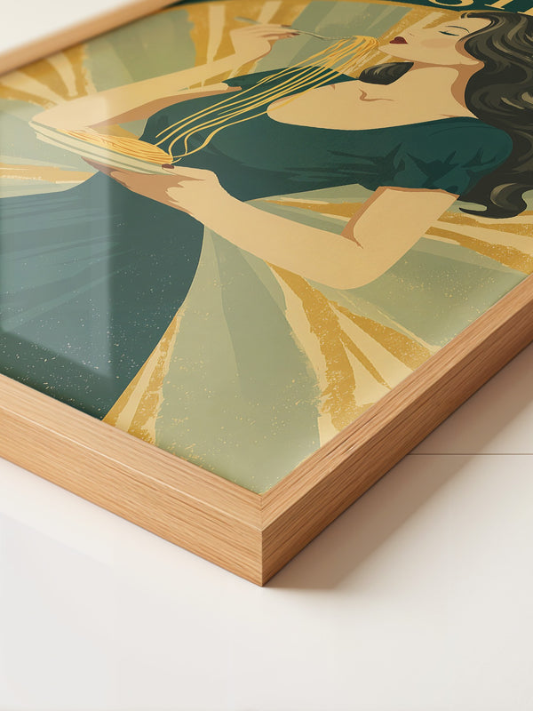 Spaghetti Genuss Retro-Design