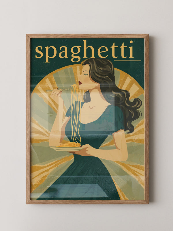 Spaghetti Genuss Retro-Design