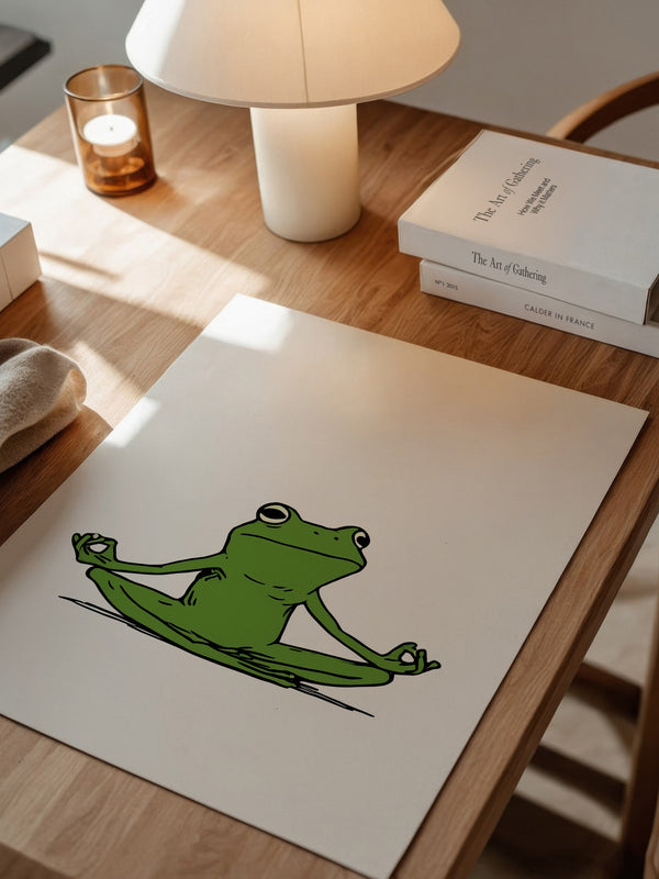 Frosch Meditation Gelassenheit