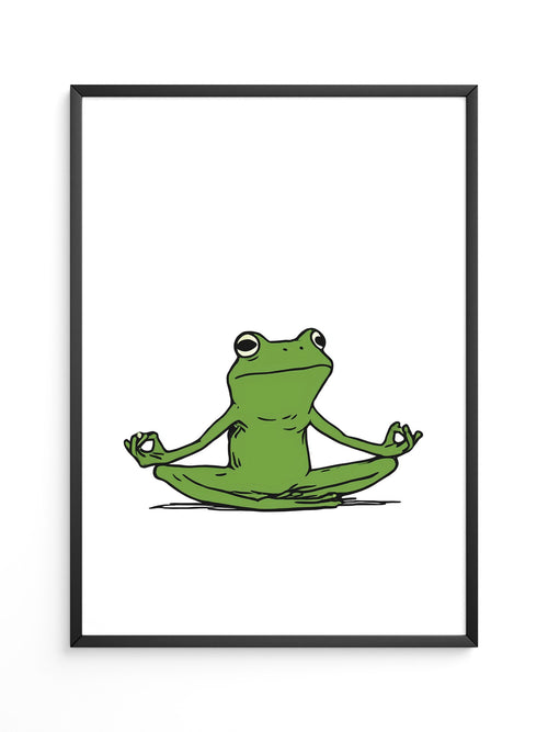 Frosch Meditation Gelassenheit