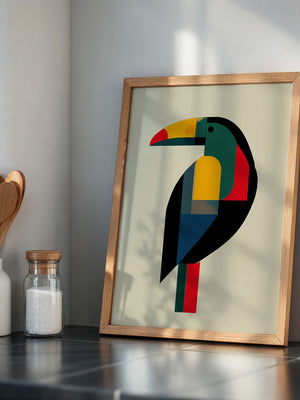 Tukan Bunt Geometrisch
