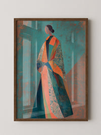 Farbige Robe abstrakt