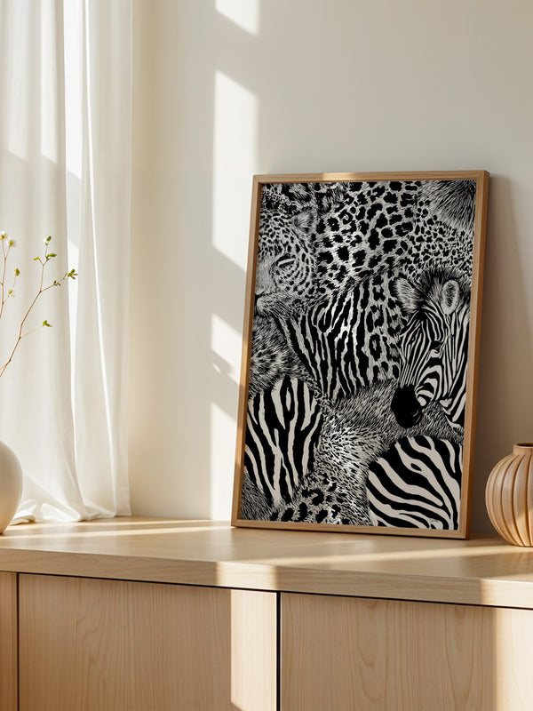 Zebra Leopard Muster Wild