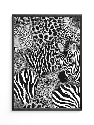 Zebra Leopard Muster Wild