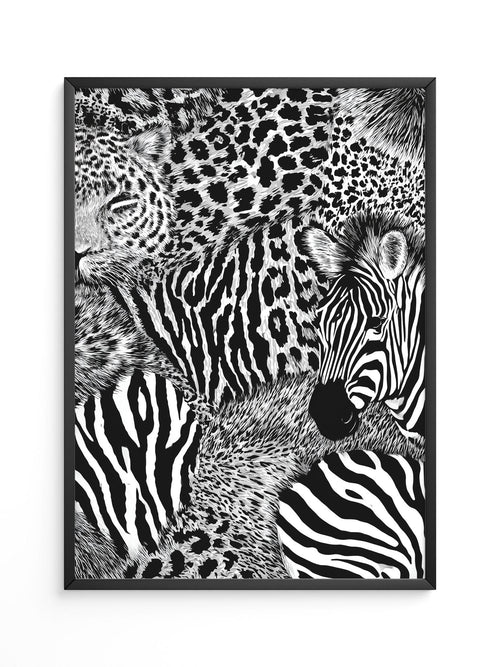 Zebra Leopard Muster Wild
