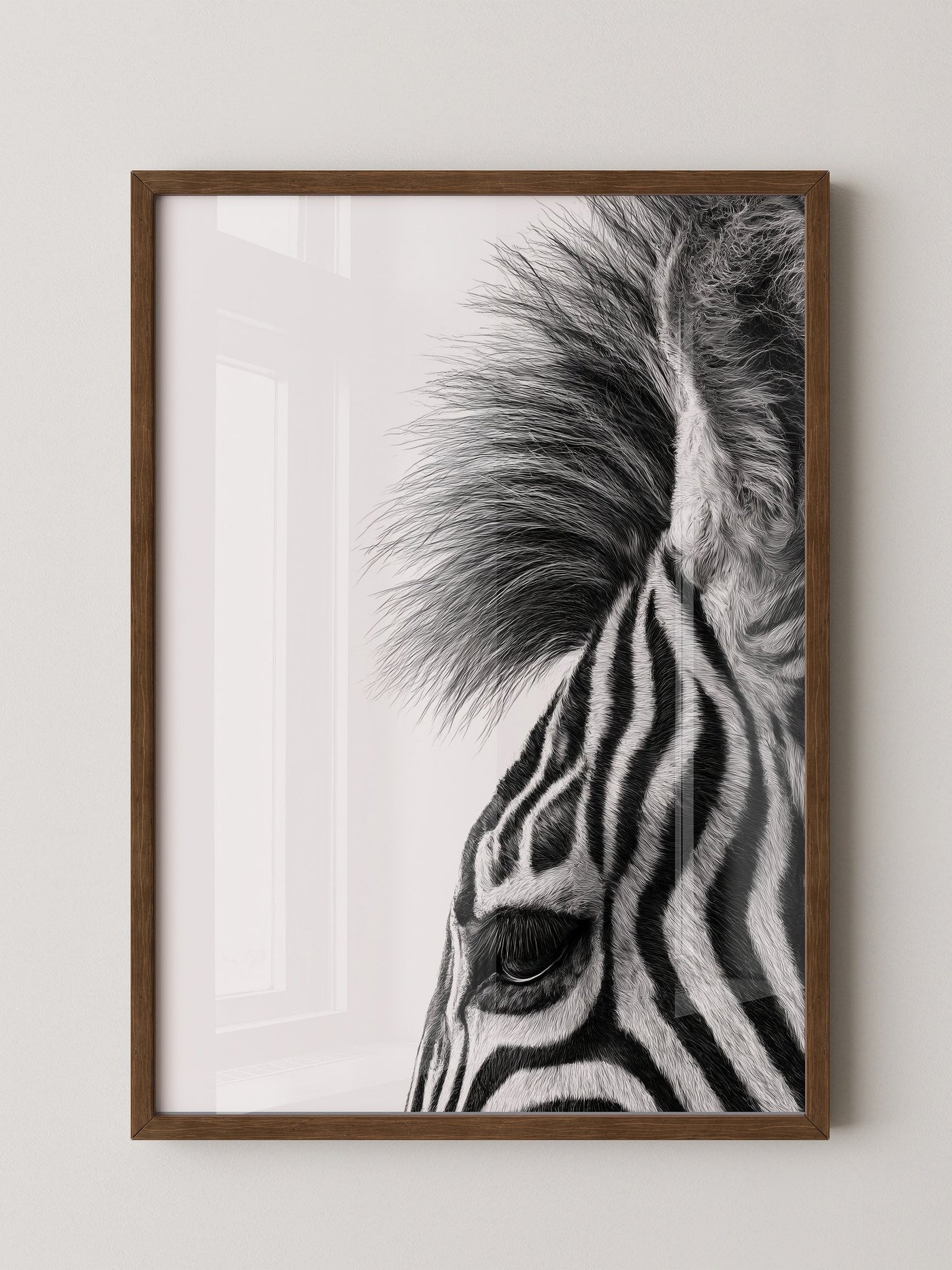 Zebra Detail Schwarzweiß