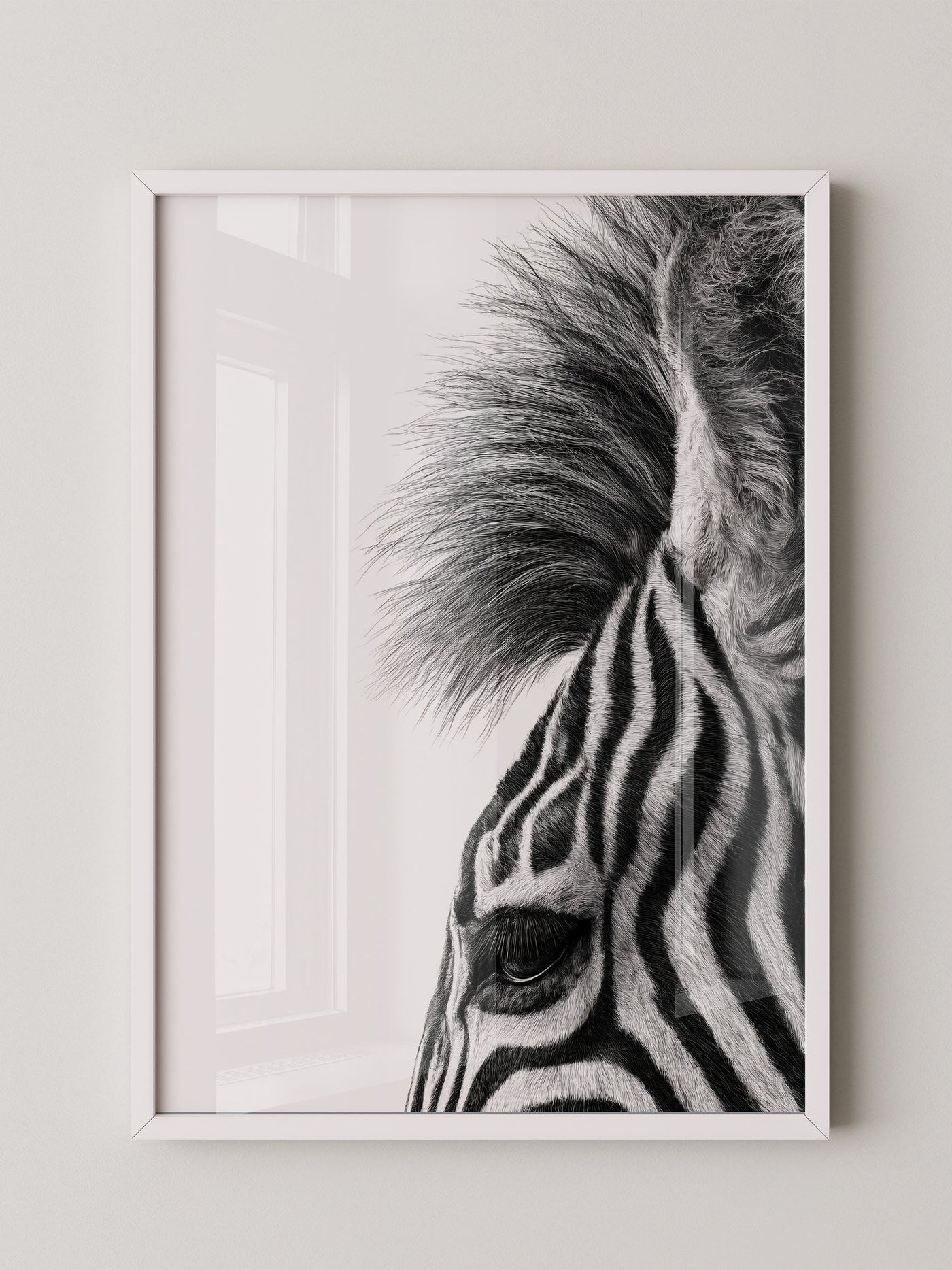 Zebra Detail Schwarzweiß