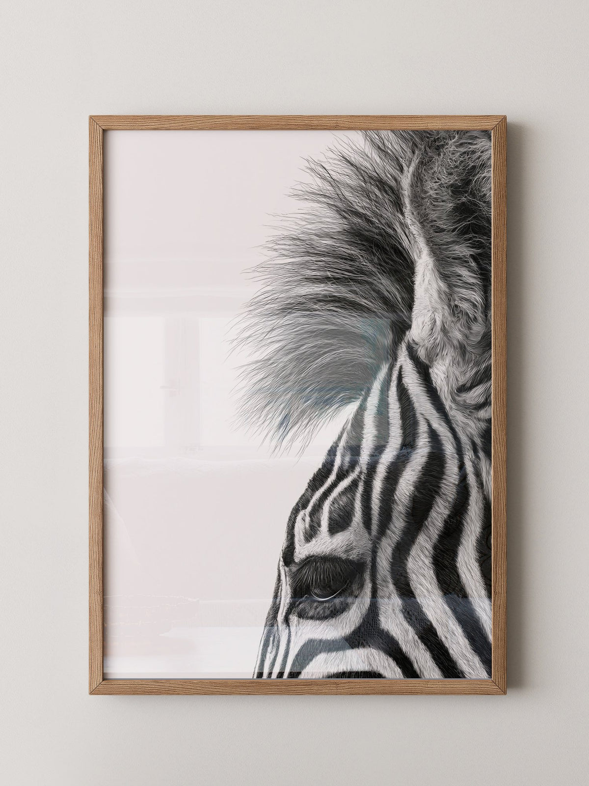 Zebra Detail Schwarzweiß