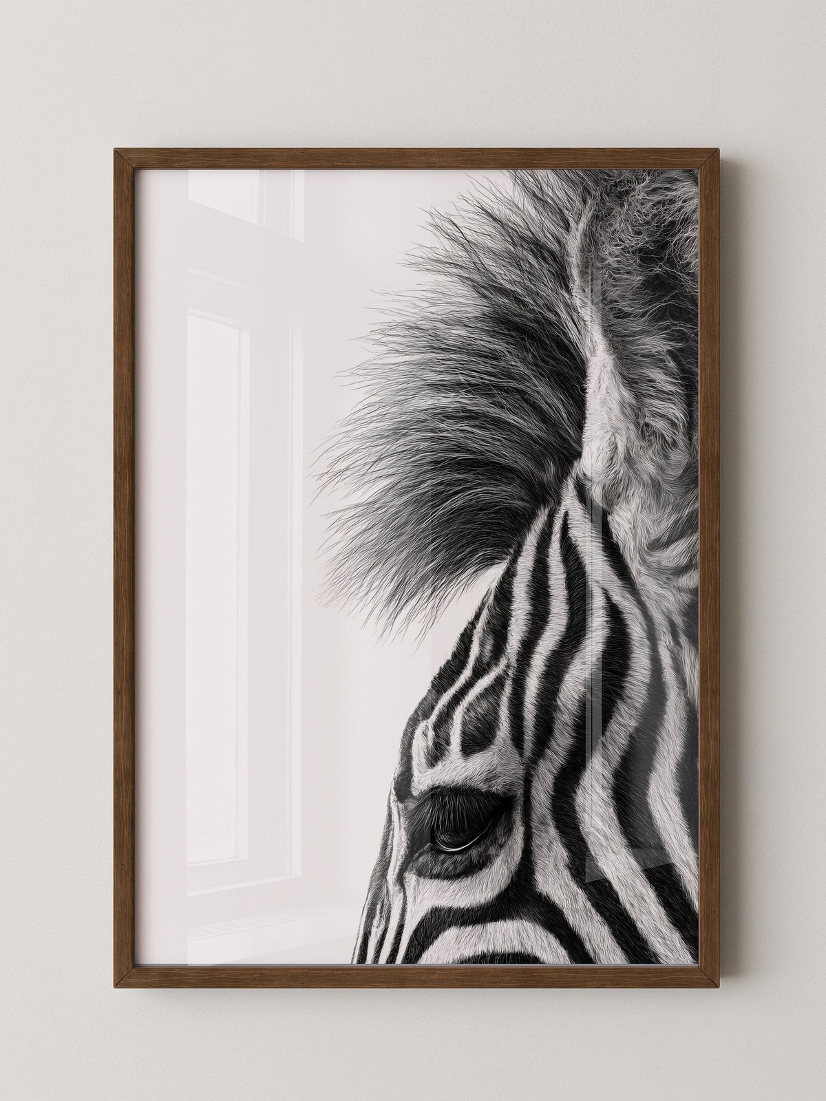 Zebra Detail Schwarzweiß