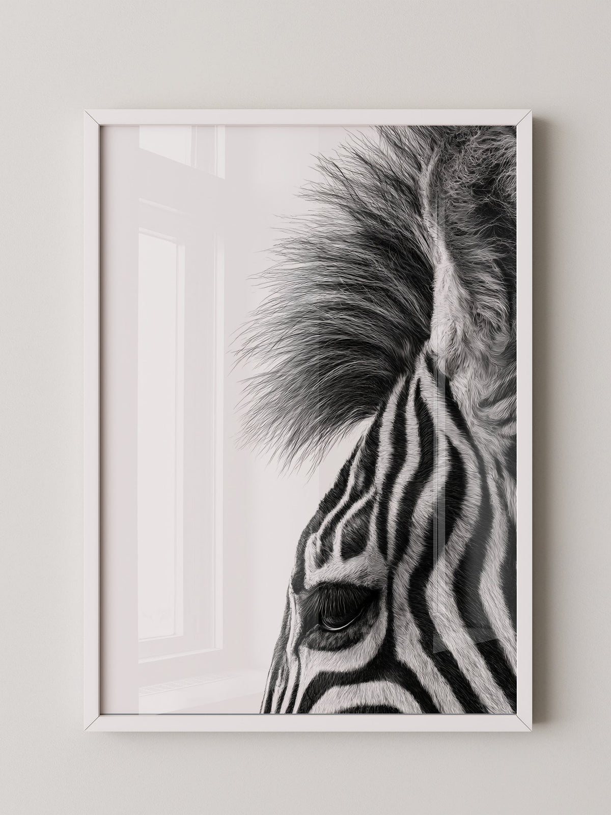 Zebra Detail Schwarzweiß