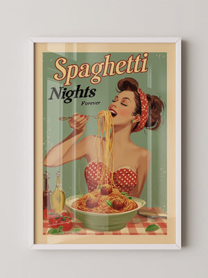 Spaghetti Retro Stil