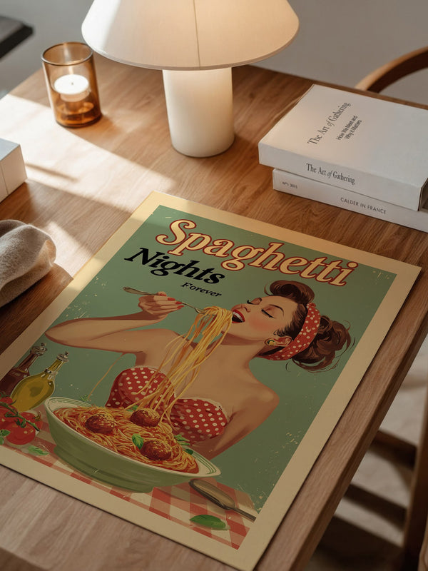 Spaghetti Retro Stil