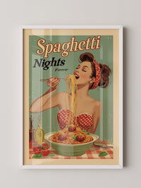 Spaghetti Retro Stil