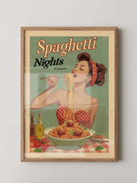Spaghetti Retro Stil