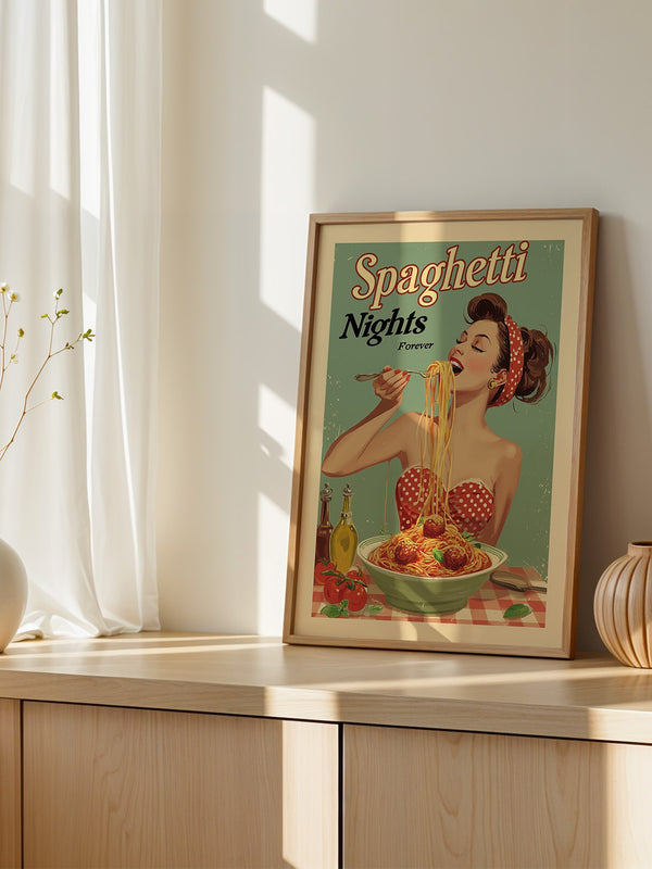 Spaghetti Retro Stil