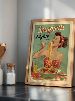 Spaghetti Retro Stil