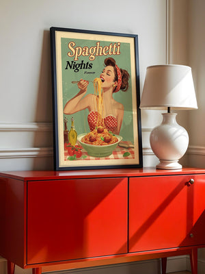 Spaghetti Retro Stil