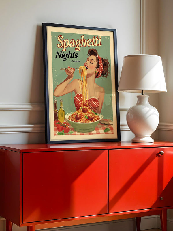 Spaghetti Retro Stil