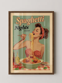 Spaghetti Retro Stil