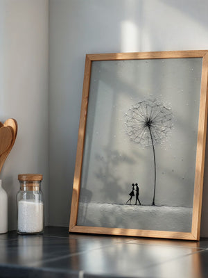 Pusteblume Tanz Silhouetten