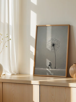 Pusteblume Tanz Silhouetten