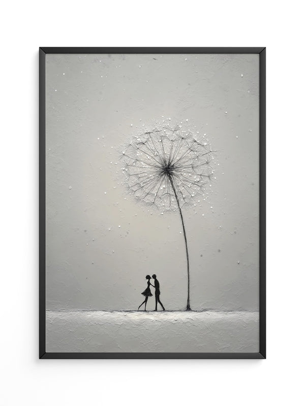 Pusteblume Tanz Silhouetten