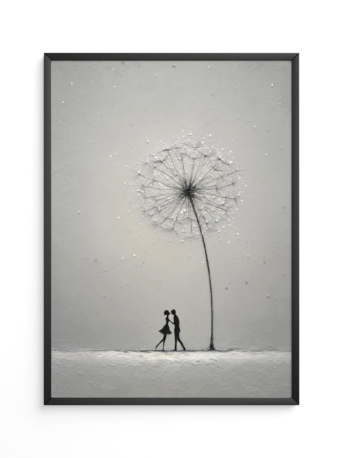Pusteblume Tanz Silhouetten