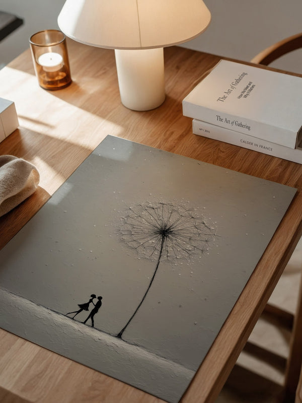 Pusteblume Tanz Silhouetten
