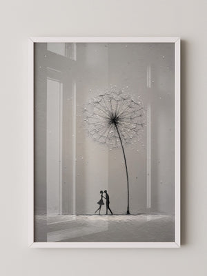 Pusteblume Tanz Silhouetten