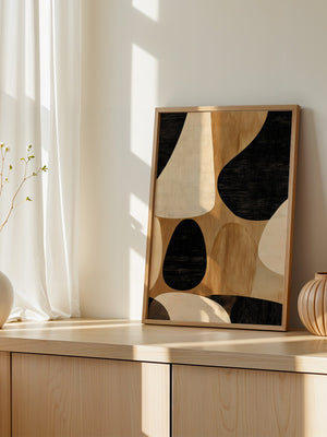 Abstrakte Formen Holzoptik