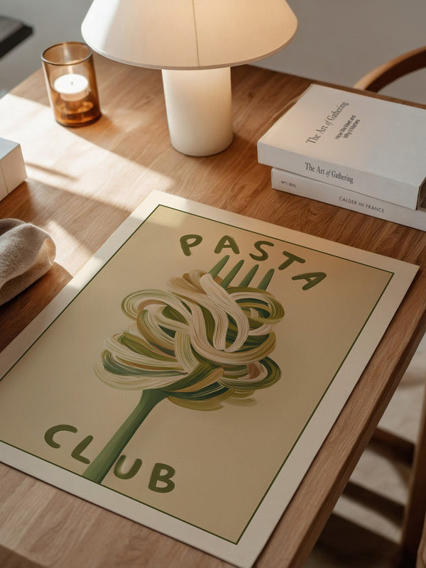 Gabel Pasta Malstil Vintage