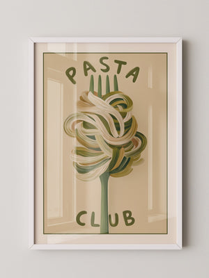 Gabel Pasta Malstil Vintage