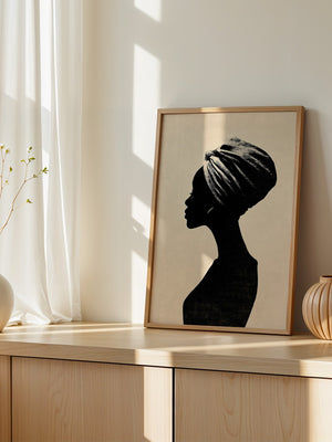 Silhouette Frau Profilansicht