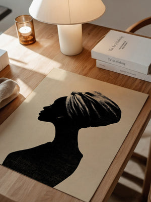 Silhouette Frau Profilansicht