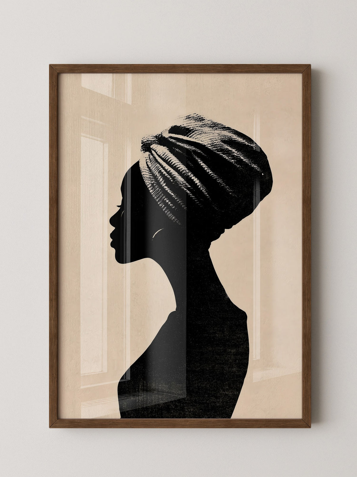 Silhouette Frau Profilansicht