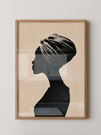 Silhouette Frau Profilansicht