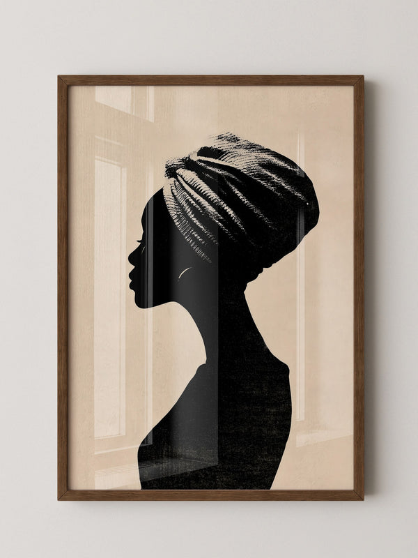 Silhouette Frau Profilansicht