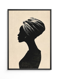 Silhouette Frau Profilansicht