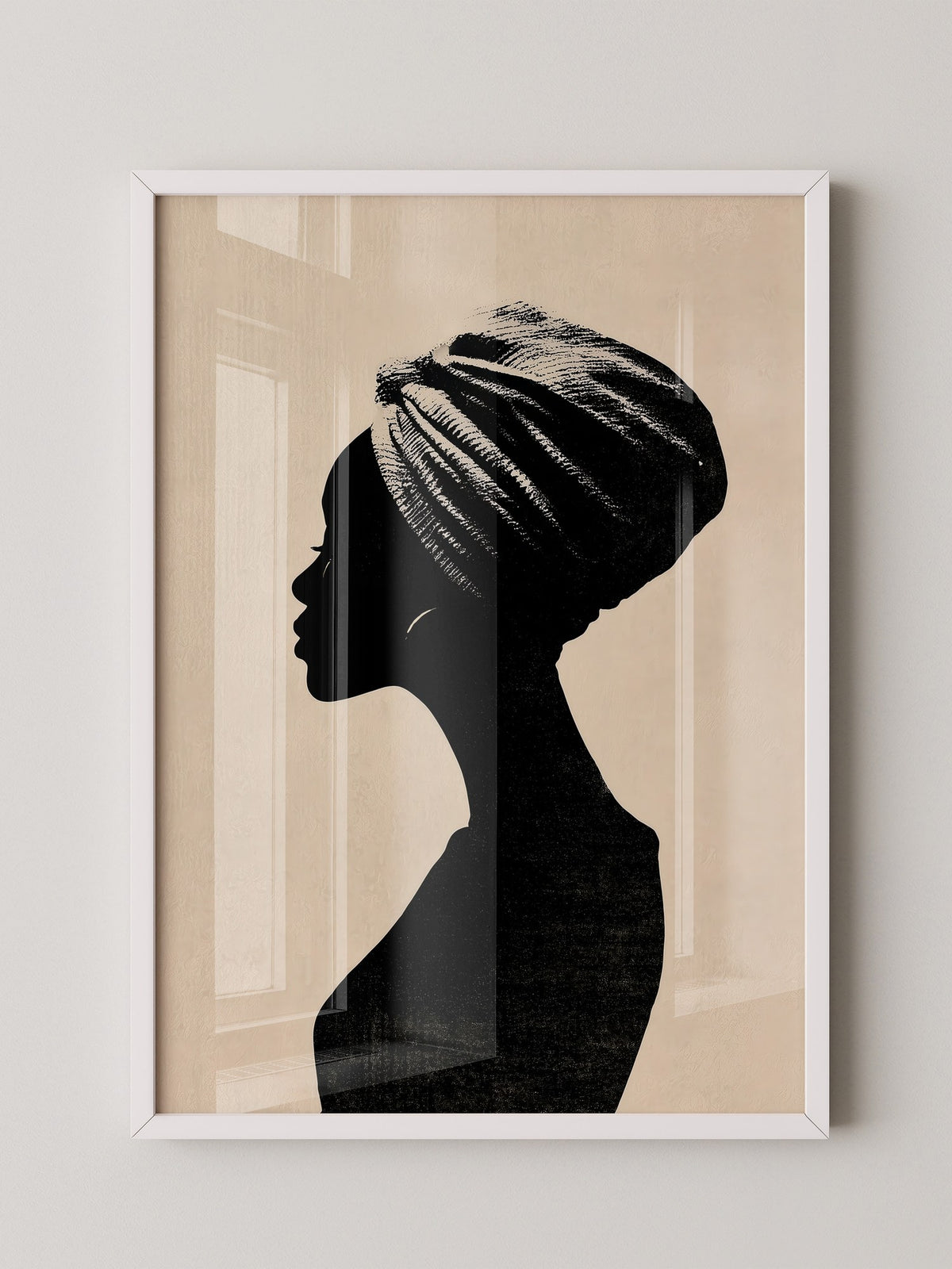 Silhouette Frau Profilansicht