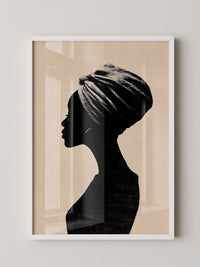 Silhouette Frau Profilansicht