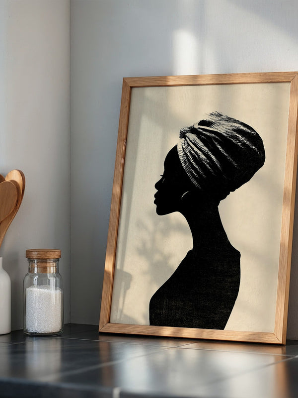 Silhouette Frau Profilansicht