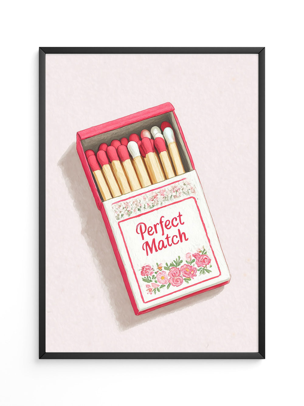 Streichhölzer Blumen Pastell