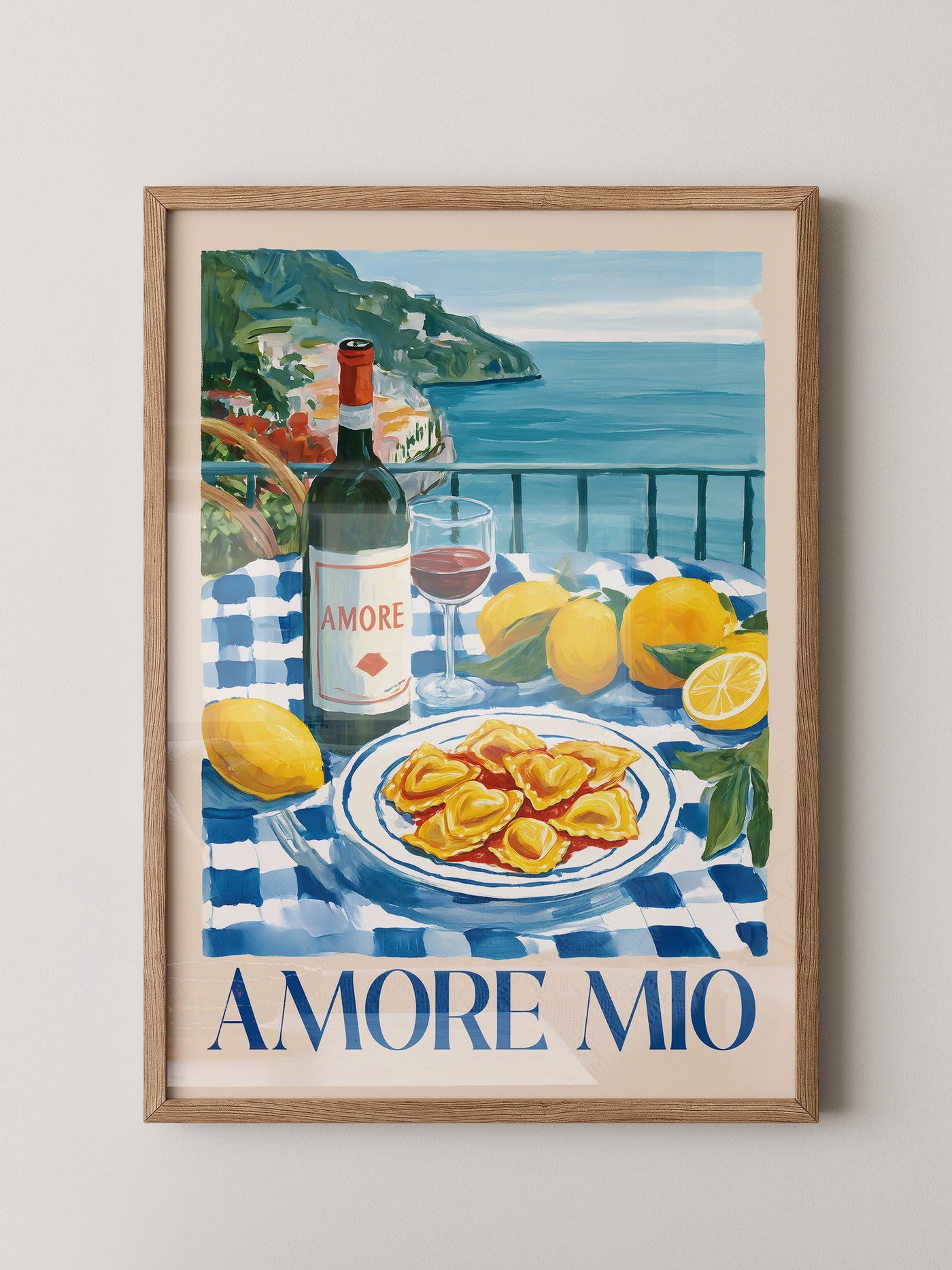 Italienische Küste Zitronendinner