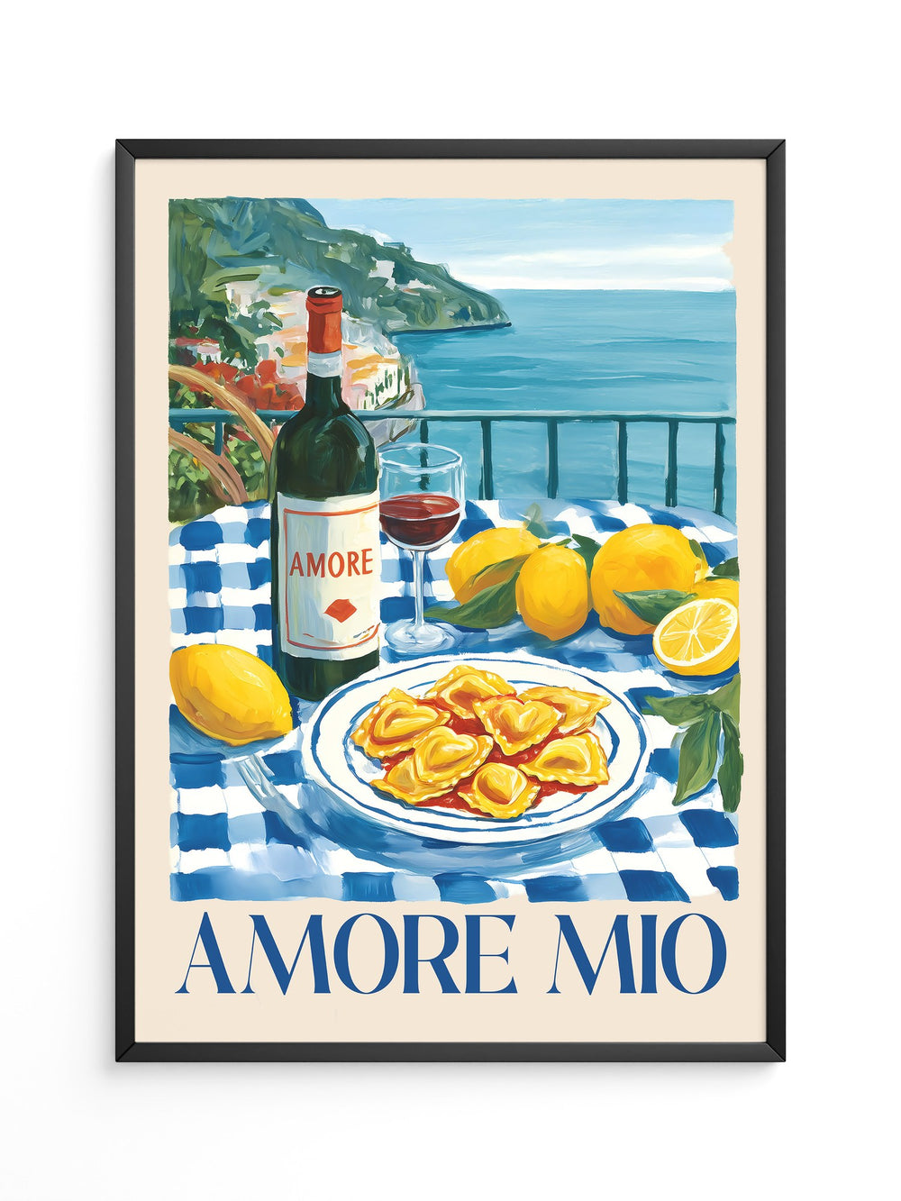 Italienische Küste Zitronendinner