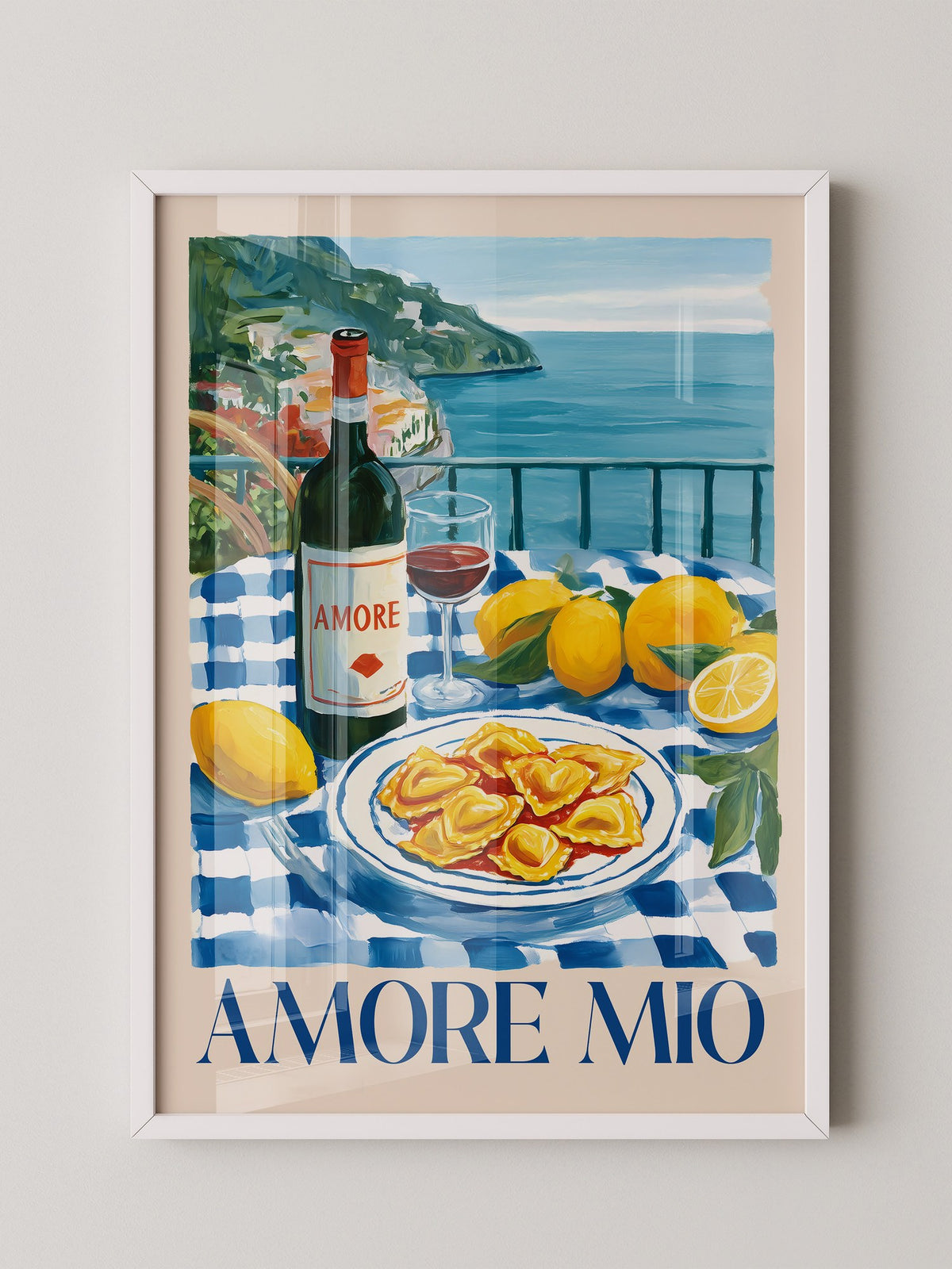 Italienische Küste Zitronendinner